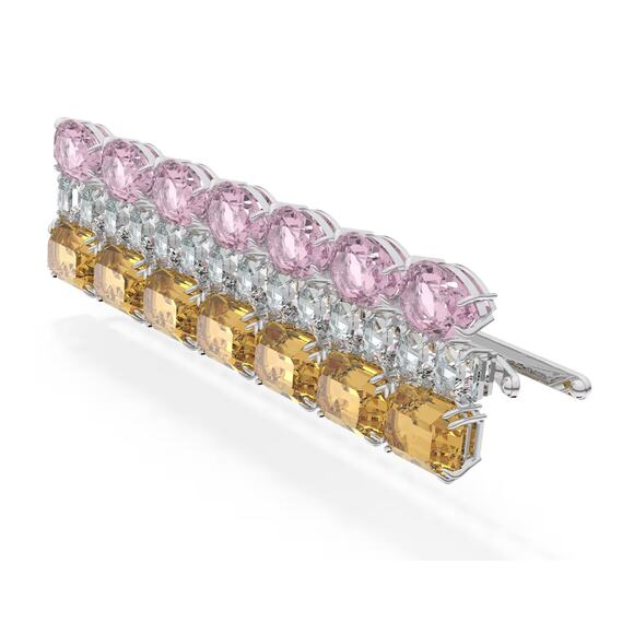 Swarovski Hair clip Mixed cuts, Rectangular shape, Multicolored Hair Accessories main image 8